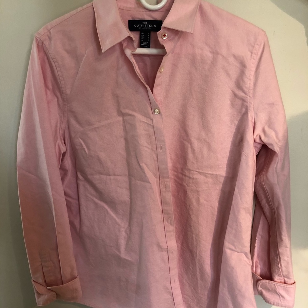 Land’s End Pink Oxford Shirt
